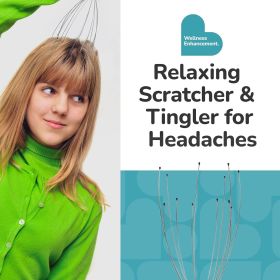 Scalp Massager, Handheld Head and Temple Massage Tool for Relaxation and Hair Stimulation
